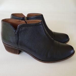 New Lucky Brand Bardon2 Black Leather Booties